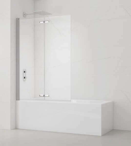 Vanová zástěna SAT SK 150x105 cm chrom SATVZSKNEW105 SATVZSKNEW105