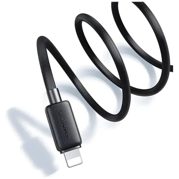 USAMS US-SJ689 KY bílá / Datový kabel / USB-A - Lightning / 2.4A / 1m (SJ689USB02)