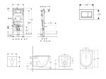 GEBERIT - Duofix Set předstěnové instalace, klozetu Oudee a sedátka softclose, tlačítko Sigma20, chrom SANI11CA1159