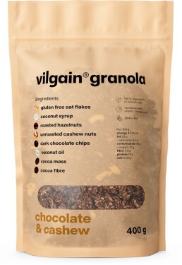 Vilgain Granola – čokoláda a kešu 400 g