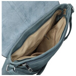 Trendy dámská koženková crossbody kabelka Relinda, džínově modrá