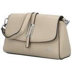 Módní dámská koženková kabelka na rameno Asmara, béžová