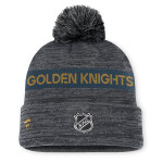 Fanatics Pánská Zimní Čepice Vegas Golden Knights Authentic Pro Rink Beanie Cuff With POM