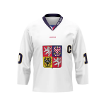 Dres české hokejové reprezentace David Pastrnak 2024/2025 CCM Fandres replica - bílý Velikost: dětský 100