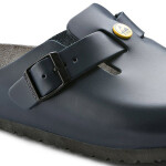 Dámské dřeváky Birkenstock Boston ESD Blue z přírodní kůže úzké úzké (0061388) 42