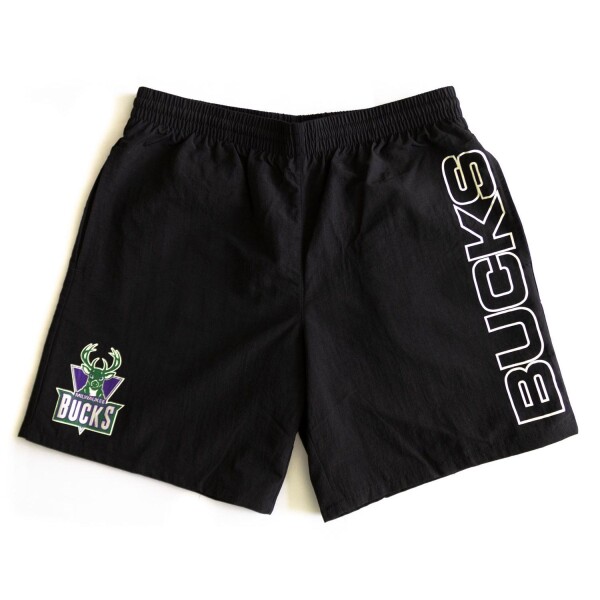 Mitchell & Ness Pánské kraťasy Milwaukee Bucks NBA Nylon HWC Shorts Velikost: 2XL