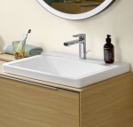 VILLEROY & BOCH - Subway 3.0 Umyvadlo nábytkové 55x44 cm, bez přepadu, otvor pro baterii, CeramicPlus, Stone White 4A70F5RW