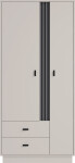 Šatní skříň AllMo AL2 Barva korpusu + barva dveří: Dub Estena + Antracit