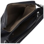 Stylová dámská koženková crossbody kabelka Angie, tmavě modrá