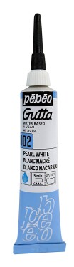 Kontura na textil a hedvábí Pébéo Gutta 20 ml - bílá 002