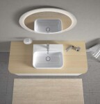 DURAVIT - Happy D.2 Plus Umyvadlo na desku, 50x40 cm, s přepadem, s otvorem pro baterii, bílá 2360500000