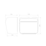 SAPHO - KAI bezdotykový elektrický osoušeč rukou 220-240V, 1500W, 270x240x170 nerez mat 01251.S