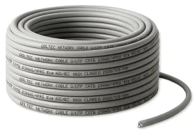 Patch kabel UTP Cat6 50 m šedý / Patch kabel / Cu / 1 Gb/s / RJ45 (54559)