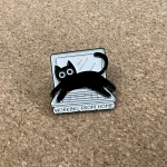 Pinarna.cz Černá kočička na home office - working from home / práce z domova