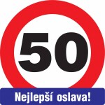 Alvarak cedule na dveře 50 Nejlepší oslava!