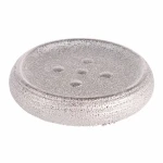 MSV OMAN stříbrná / Mýdlenka / keramika / 12,5 x 2,5 cm