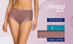 Dámské kalhotky Romance Maxi - CACAO - hnědé 1141 - SLOGGI BROWN 44