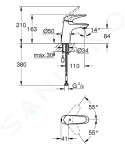 GROHE - Eurostyle Umyvadlová baterie, chrom 23714003