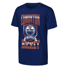Outerstuff Dětské tričko Edmonton Oilers NHL Big Shield Ss Tee Velikost: Dětské XL (13 - 15 let)