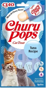 INABA Churu Pops tuňák 4x15 g / Pamlsek pro kočky / bez obilovin (352077)
