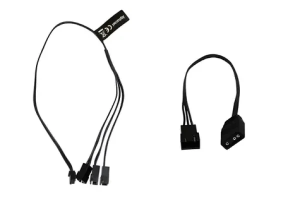 Alphacool RGB LED Y-kabel JST černá / Rozbočovací kabel / 3x JST-konektor / Digital RGB / 30 cm (18601)