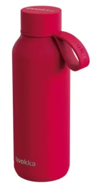 Quokka Nerezová termoláhev s poutkem Solid červená 510 ml (Q40185)