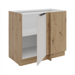 Spodní rohová skříňka Solea 105 ND 1F BB Barva korpusu: Dub artisan, Barva dvířek: Kašmír