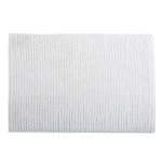 MSV Koupelnová předložka CHENILLE bílá / mikrovlákno / protiskluzová / 40 x 60 cm