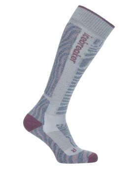 ICEBREAKER Wmns Merino Ski+ Medium OTC Mountain Contour, Zinc Blue/Grey Plum/Dawn velikost: 41-43 (L)