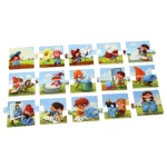 Puzzlika 14231 Výroba džínů - naučné dějové puzzle