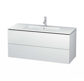 DURAVIT - L-Cube Umyvadlová skříňka 55x122x48 cm, 2 zásuvky, bílá mat LC624301818
