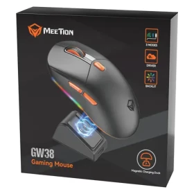 Meetion GW38 černá / Myš / Bezdrátová / Tri-Mode / 8000 DPI / RGB (GW38)