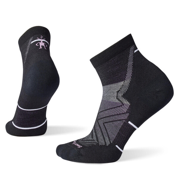 Dámské merino běžecké ponožky SMARTWOOL Women's Run Targeted Cushion Ankle Socks, Black velikost: 34-37 (S)