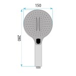 REA - Sprchová hlavice JS-033 Brush Copper REA-03908