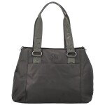 Stylová dámská nylonová kabelka do ruky Elke, tmavě šedá