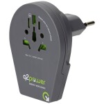 SKROSS cestovní adaptér MUV USB A+C, USB nabíjení 2.4A, univerzální pro 150 zemí