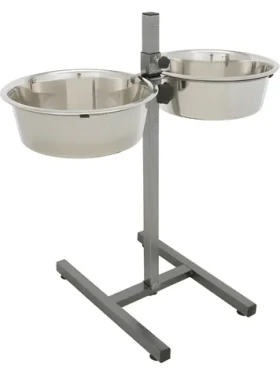 TRIXIE Psí bar / Výška 60 cm / 2× nerezová miska 4,5 l / O 28 cm