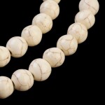 Syntetický tyrkys - béžový - ∅ 8 mm - 1 ks