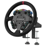 Cammus C12 Direct Drive Lenkrad + Tischklemme černá / volant s integrovanou základnou / 20 ovládacích prvků / LED pásek (GABU-580)