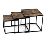 Konferenční stolek 45x45cm, mdf, hnědá, AF-3003 OLW