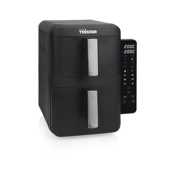 Tristar FR-9074 / Dvoukošová horkovzdušná fritéza / 2400W / 9l / 8 programů