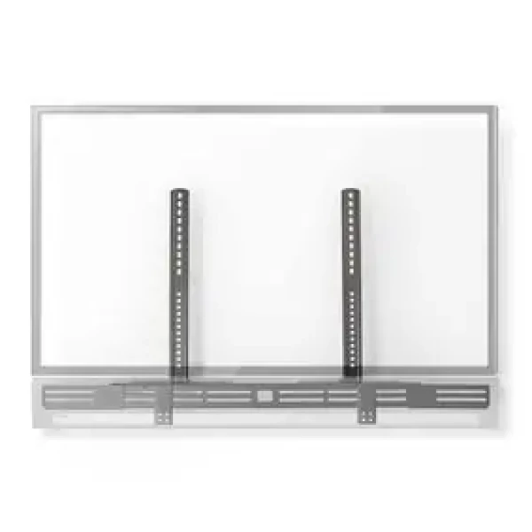 Nedis držák Soundbaru černá / Kompatibilní s: Univerzální / Připojený k TV / 10 kg / Nastavení hloubky / Ocel (SBMT20BK)