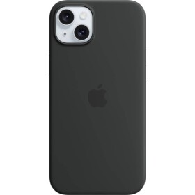 Apple Silicon Case MagSafe zadní kryt na mobil Apple iPhone 15 Plus černá indukční nabíjení, odolné vůči nárazům