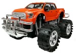 Mamido Set vozidel oranžový Monster Truck červené BMW odtahovka 58 cm