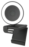 Hama C-850 Pro černá / Webkamera / QHD 2560×1440 / 30 fps / mikrofon / LED ring / USB 2.0 (00139989)