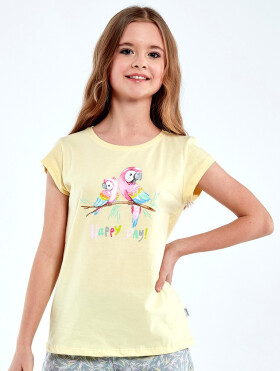 Dívčí pyžamo GIRL KR 787/98 PARROTS Žlutá