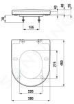 Laufen - Pro WC sedátko Special, odnímatelné, matná bílá H8919507570031