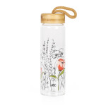 Skleněná láhev na pití - Vlčí mák - Albi