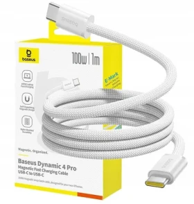 Baseus USB-C - USB-C 1 m bílá / Datový kabel / USB-C (6932172691370)