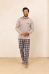 Pyžamo Regina 488 long/r M-XL Z25/26 pánské tmavě modrá L
